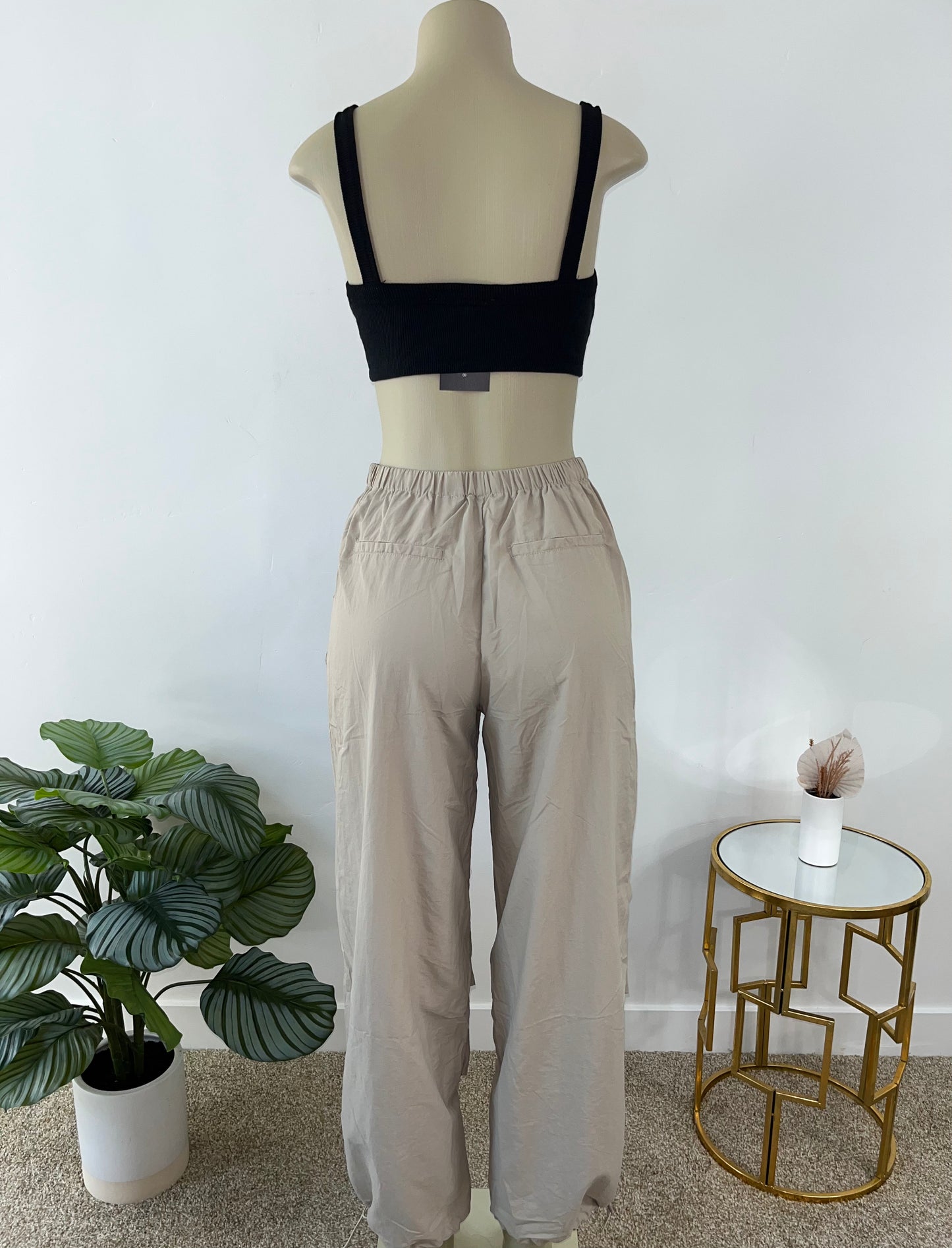 Khaki Parachute Pants