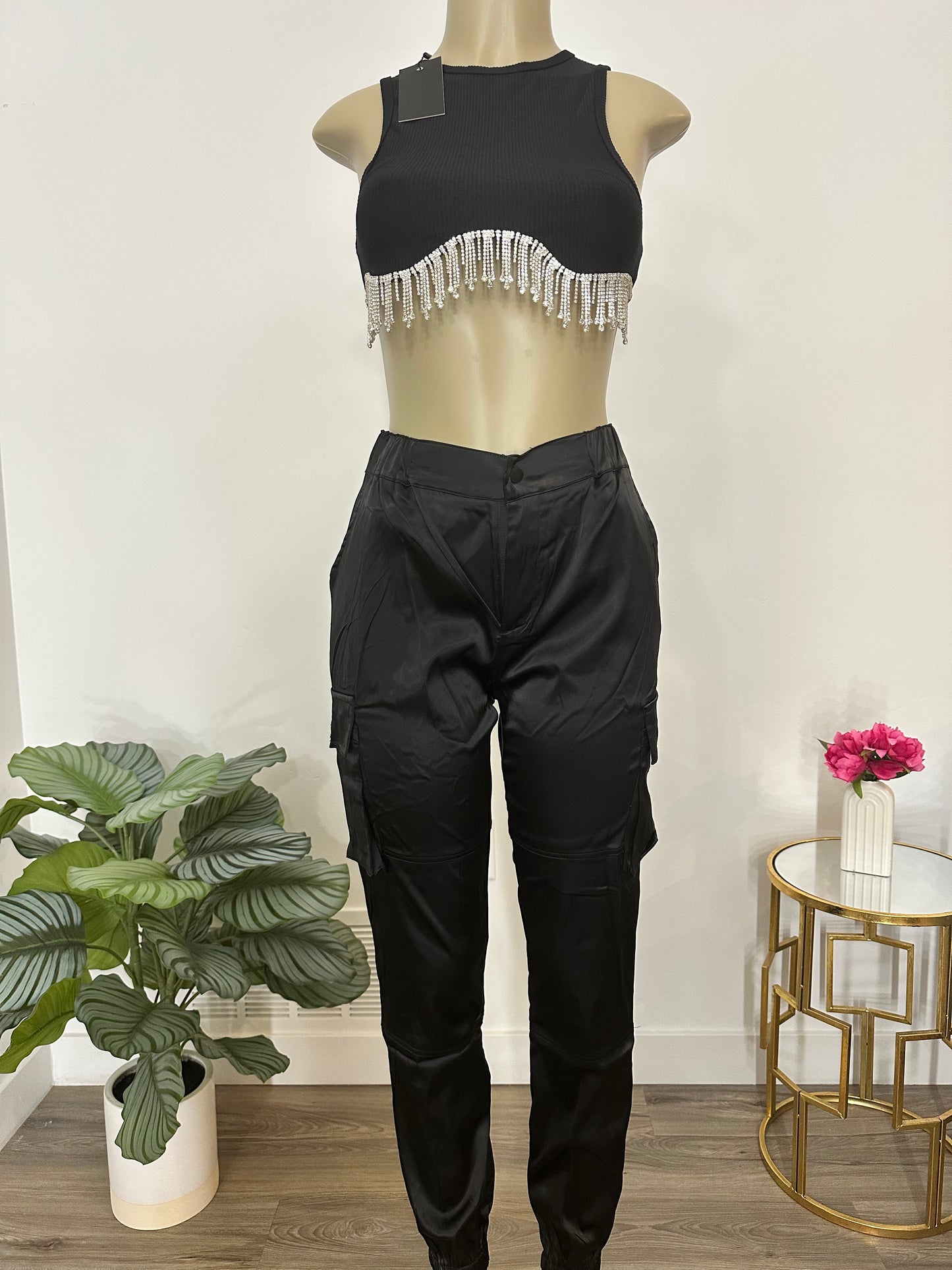 Satin Jogger Pants