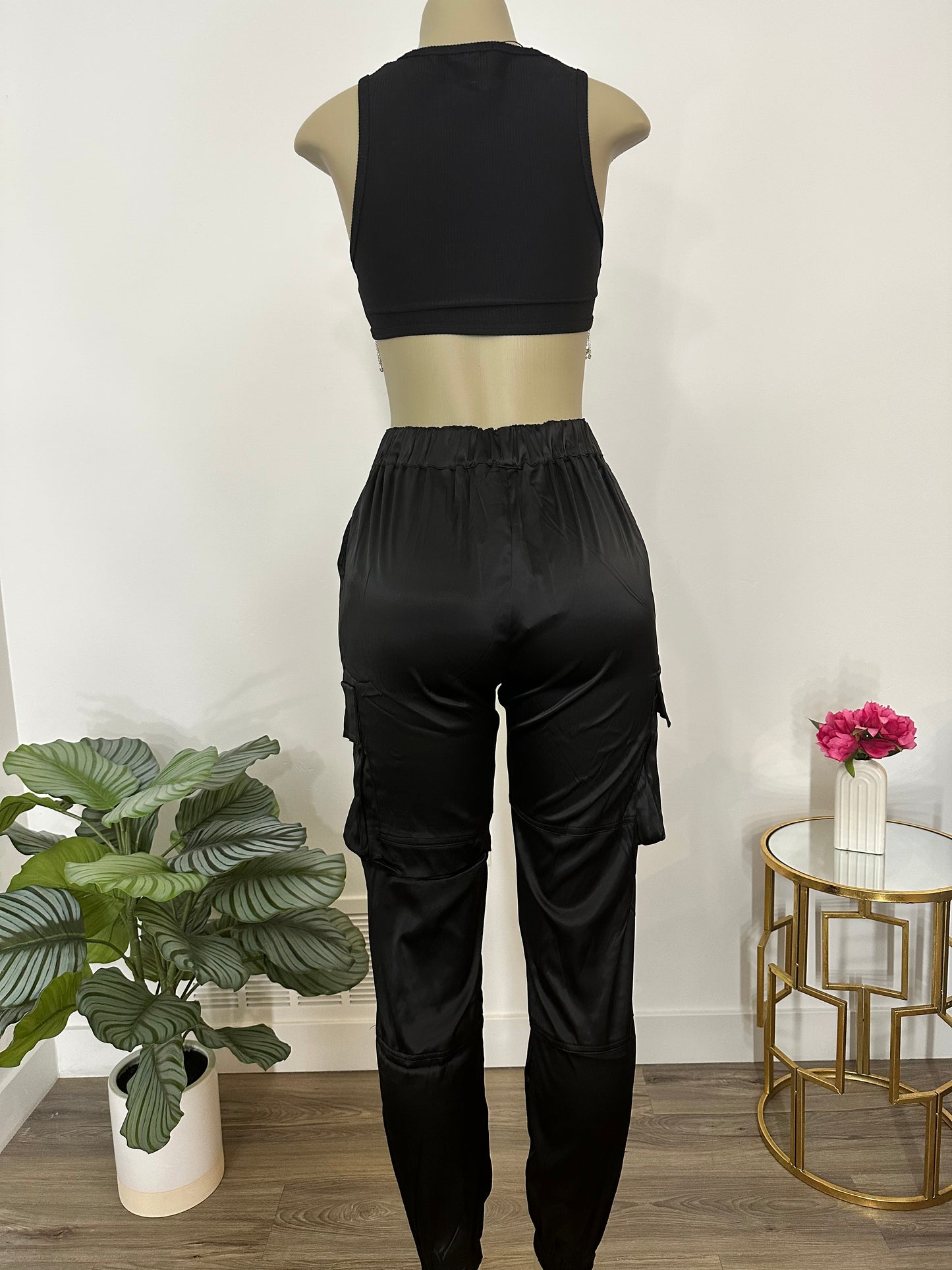 Satin Jogger Pants