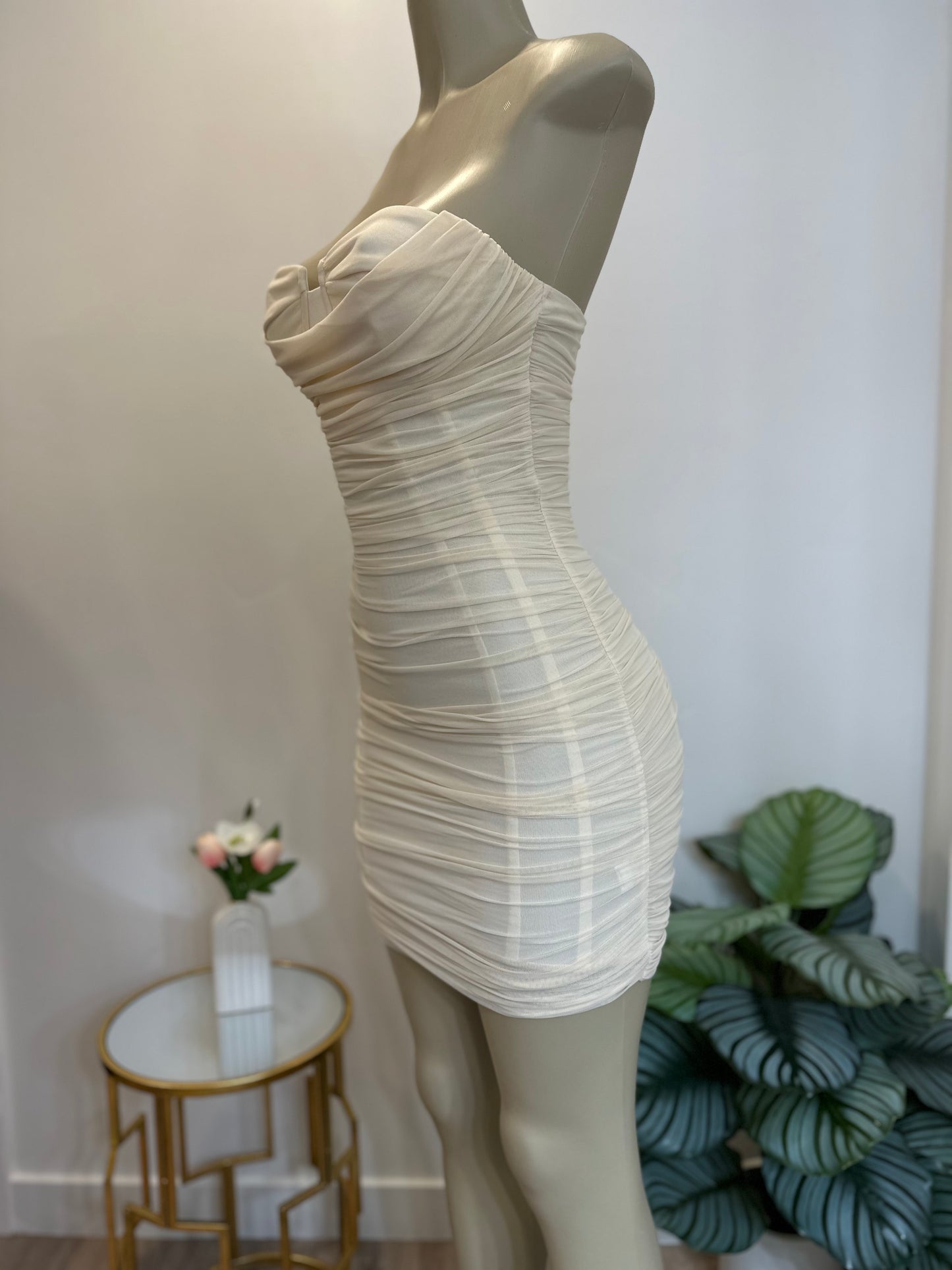 Mesh Mini Dress
