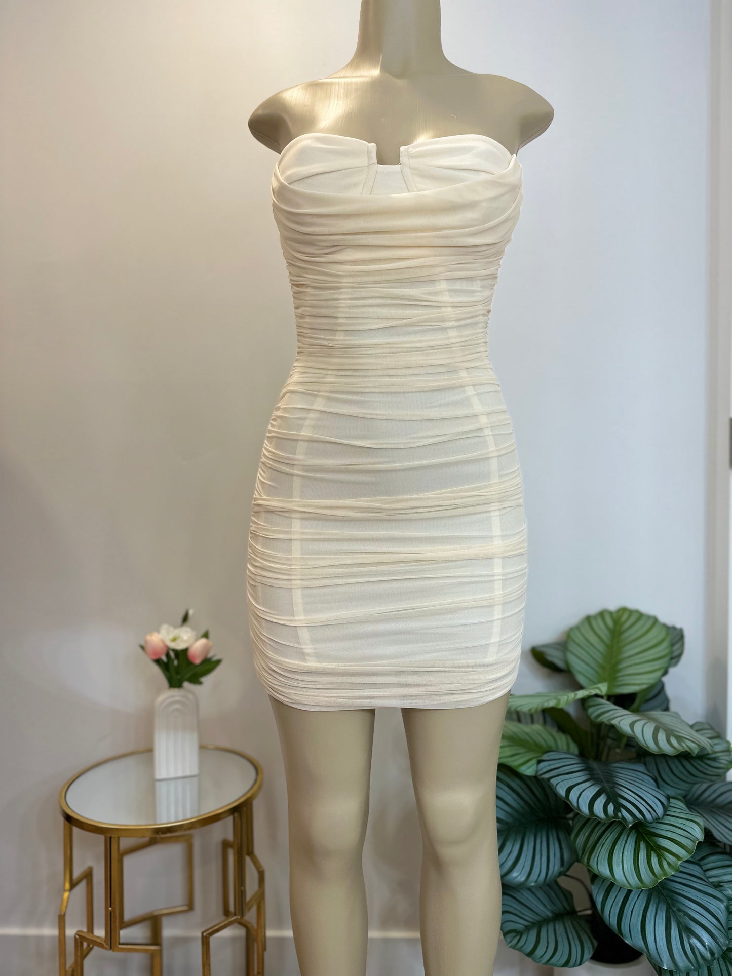Mesh Mini Dress