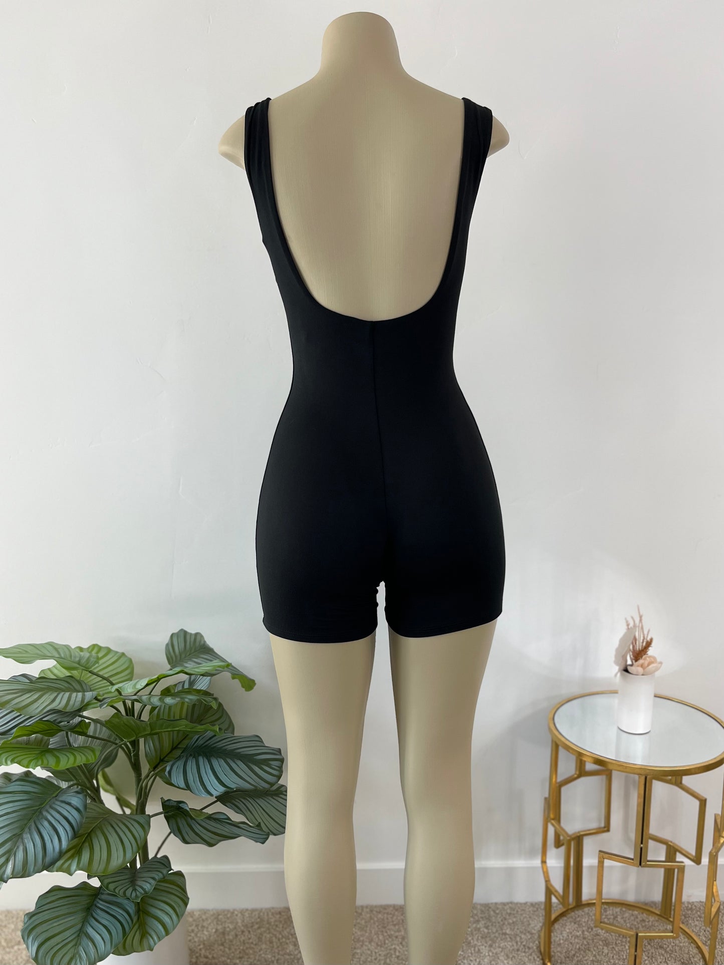Raven Black Romper